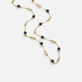 Lulu Midnight halskjede med naturlige krystallperler