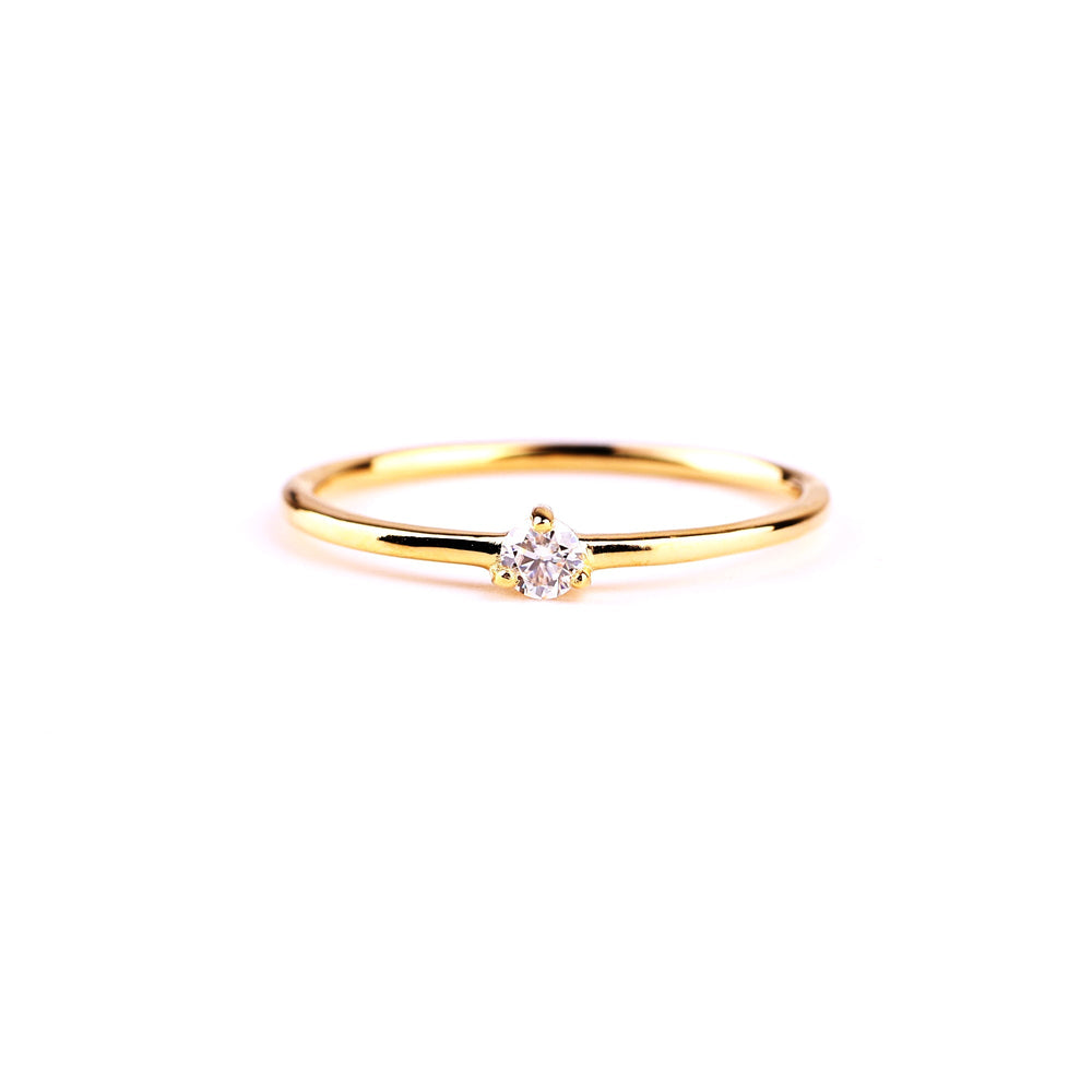 Bitteliten diamantring