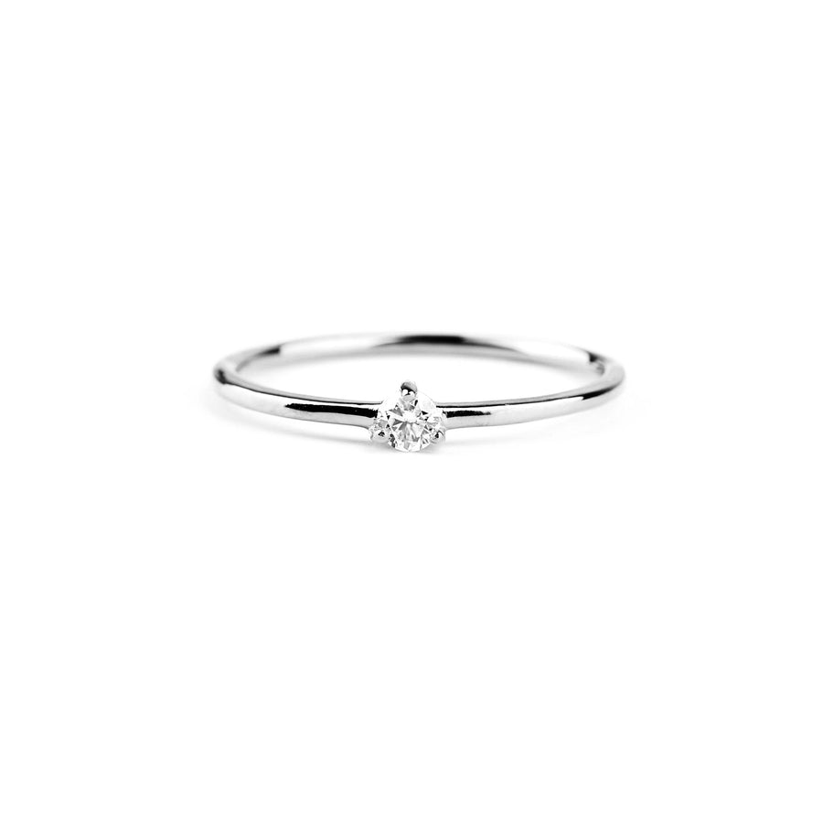 Bitteliten diamantring