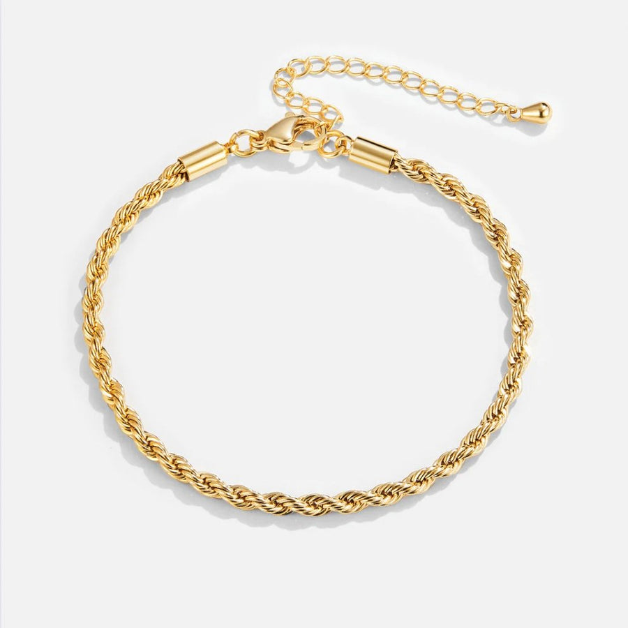 18K gullbelagt vridd armbånd – bilde 6