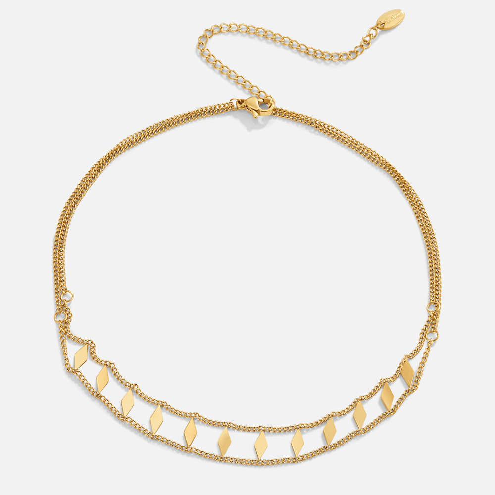 Zara gullfarget choker i 18K gullbelagt rustfritt stål – bilde 3