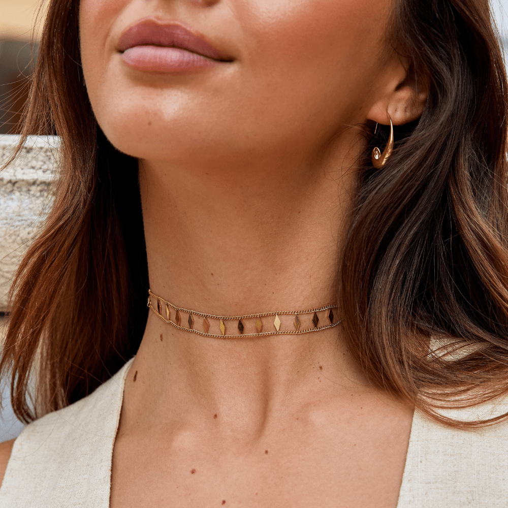Zara gullfarget choker i 18K gullbelagt rustfritt stål – bilde 2