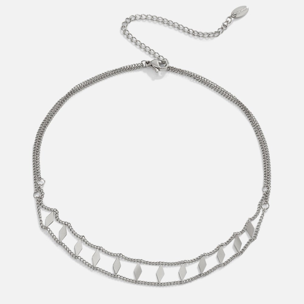 Zara sølvfarget choker i rustfritt stål – bilde 2