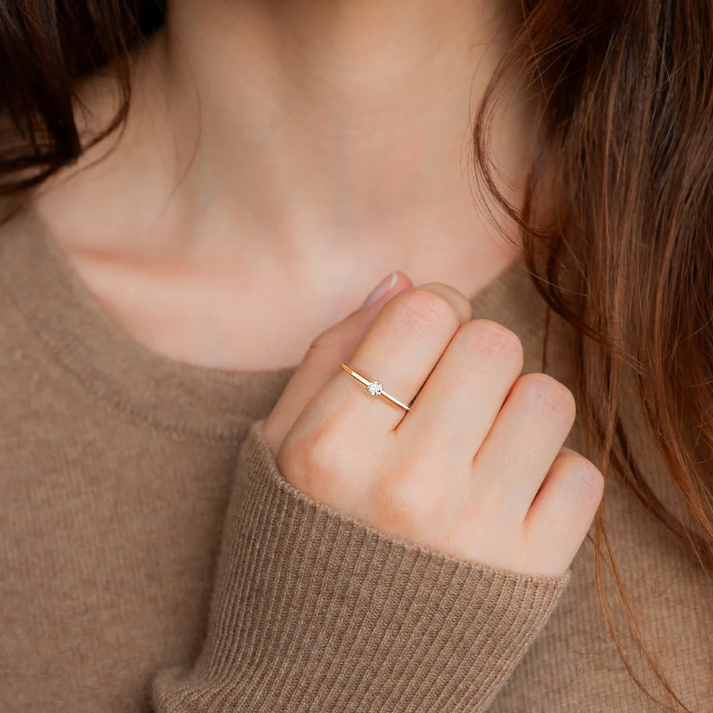 Tiny Diamond Ring