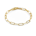 Bracelet trombone à maillon ouvert