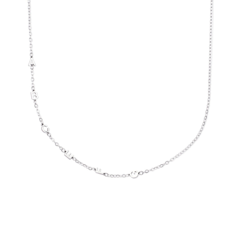 Sideways Initials Necklace