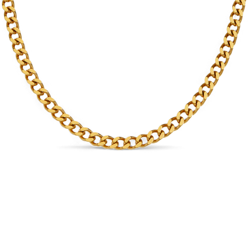 Collier chaîne cubaine 6 mm