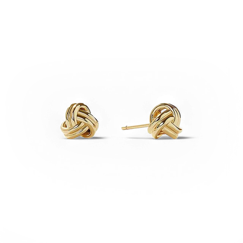Boucles à tige nœud d’amour