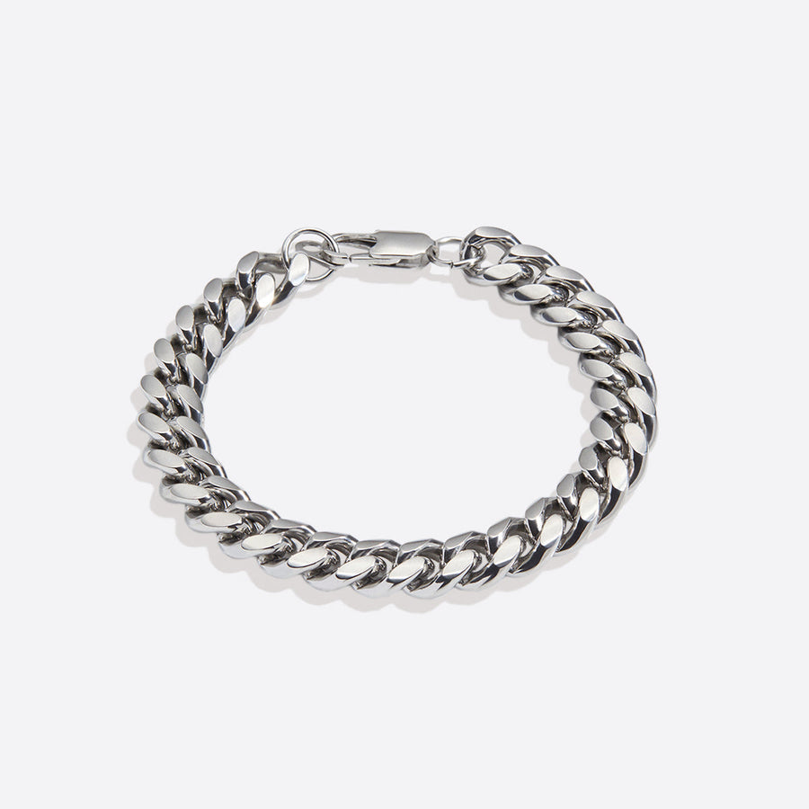 Bredt 8 mm panserarmbånd i gull – bilde 7