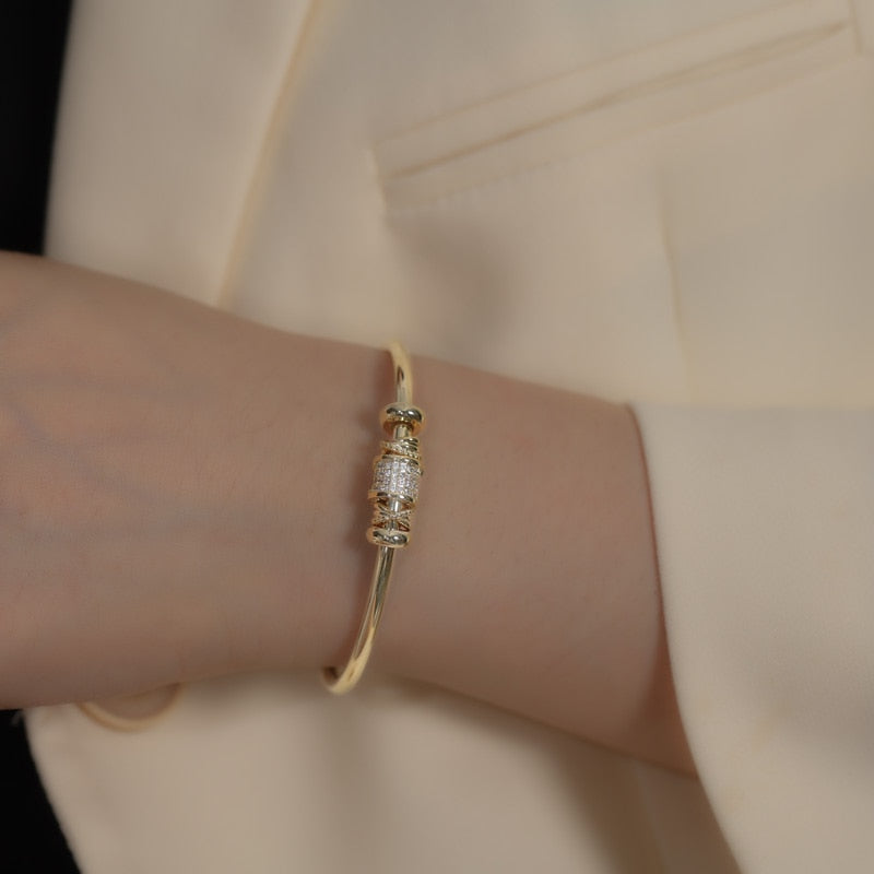 Lilium justerbart armbånd med glitrende steiner – bilde 5