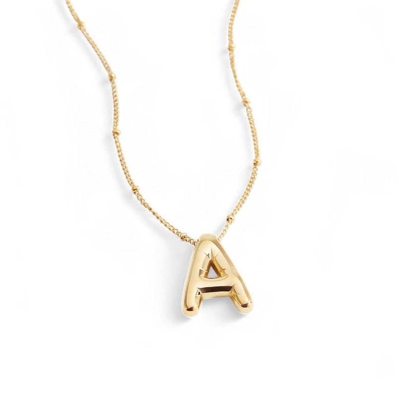 Collier initiale bulle sur chaîne satellite
