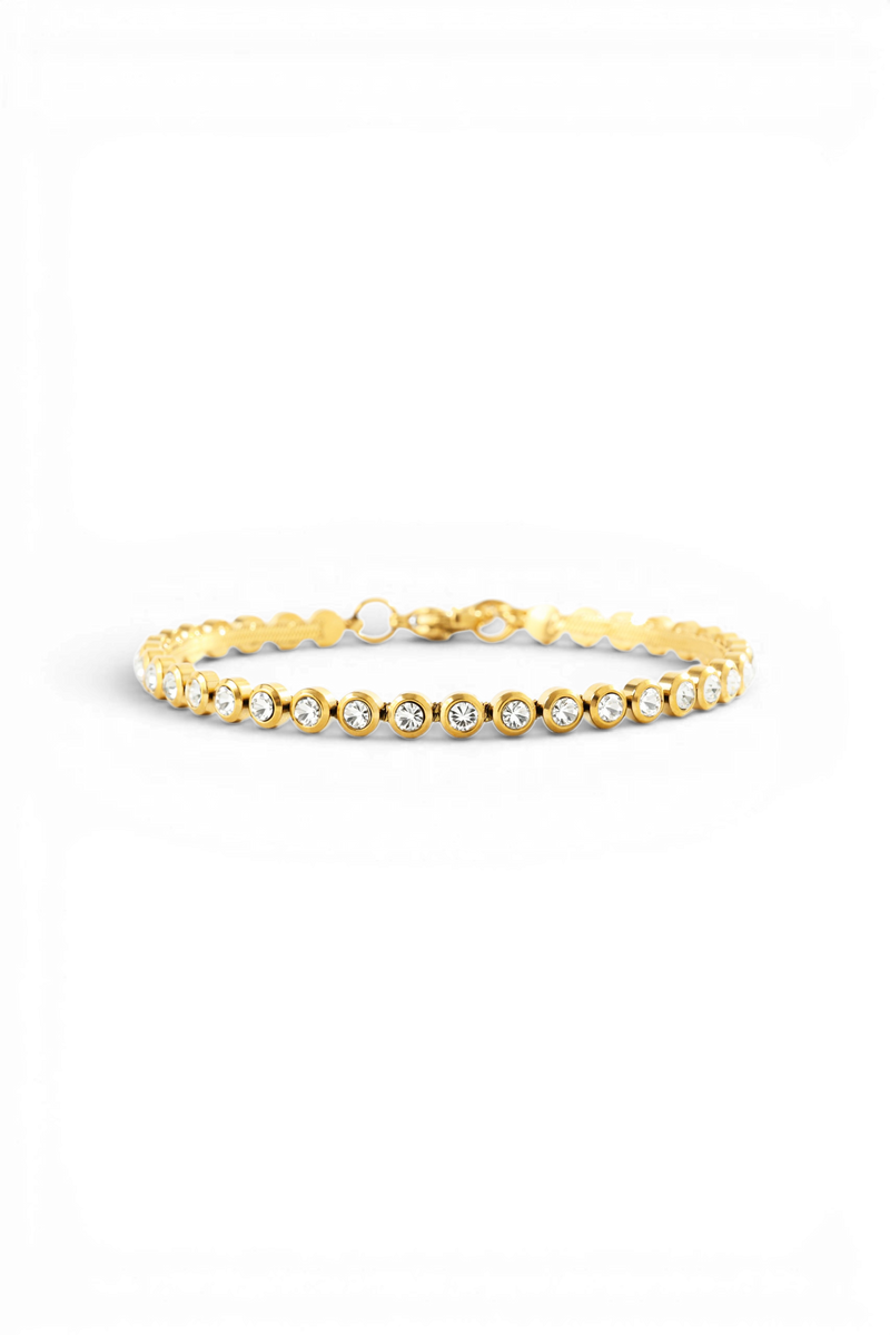Bracelet rivière serti clos