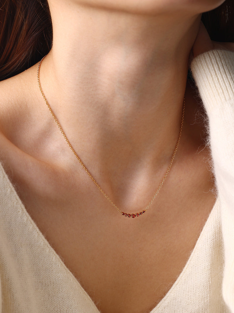 Collier arc de pierres de naissance