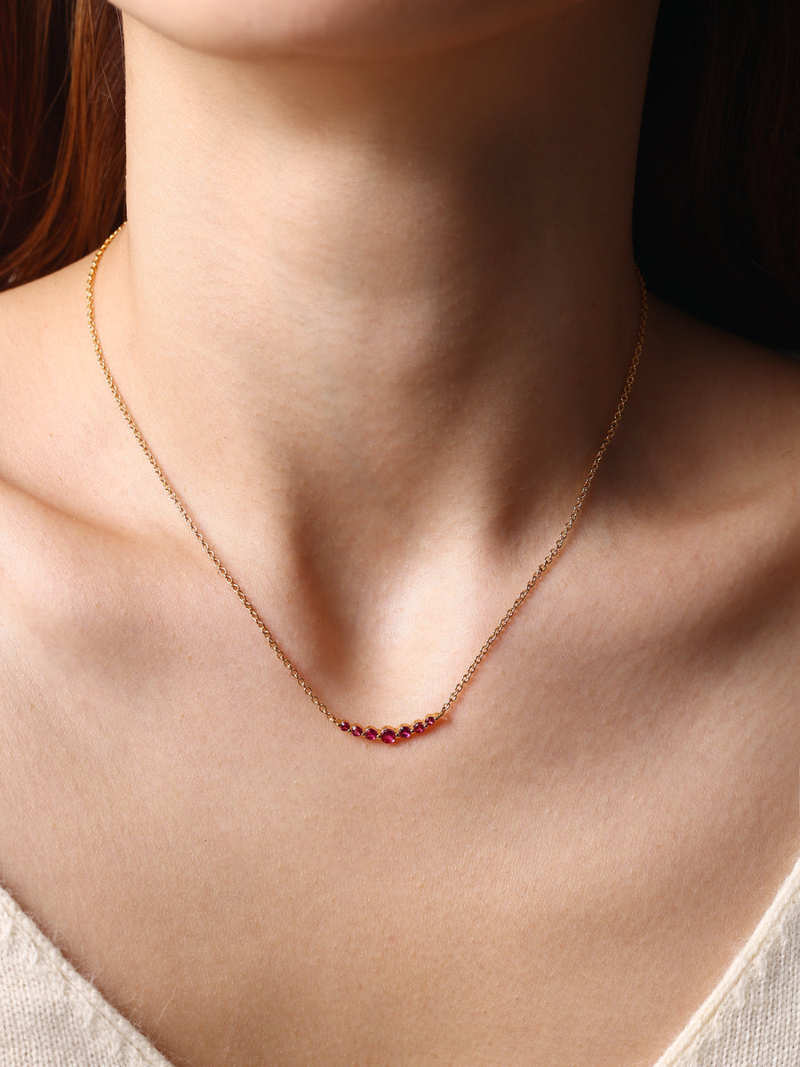 Birthstone Arc Necklace