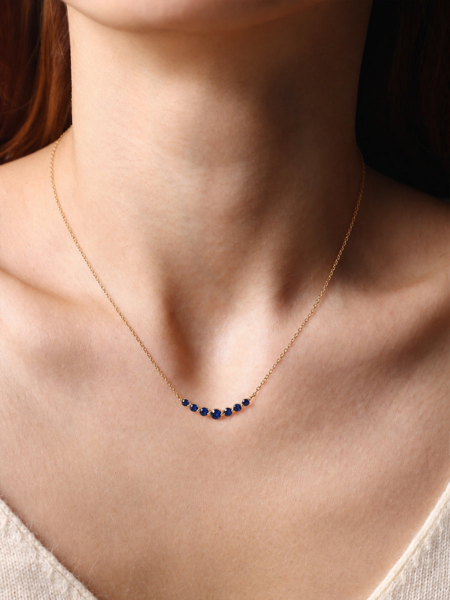 Birthstone Arc Necklace