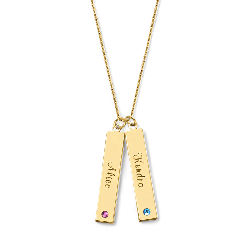 Birthstone Bar Necklace