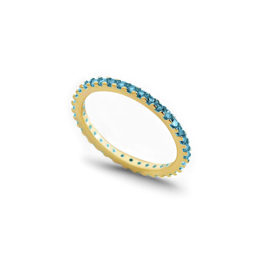 December Birthstone Eternity Stacking Ring