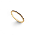 Bague éternité diamant noir