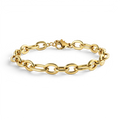 Bracelet trombone à maillons larges