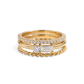 Ensemble de bagues classique