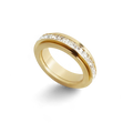 Bague antistress rotative à cristaux