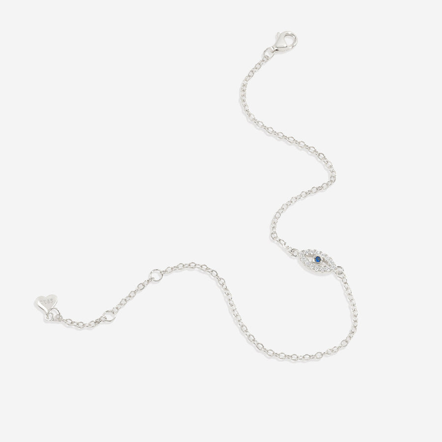 Dainty Evil Eye Charm Bracelet