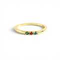 Bague superposable à pierre de naissance