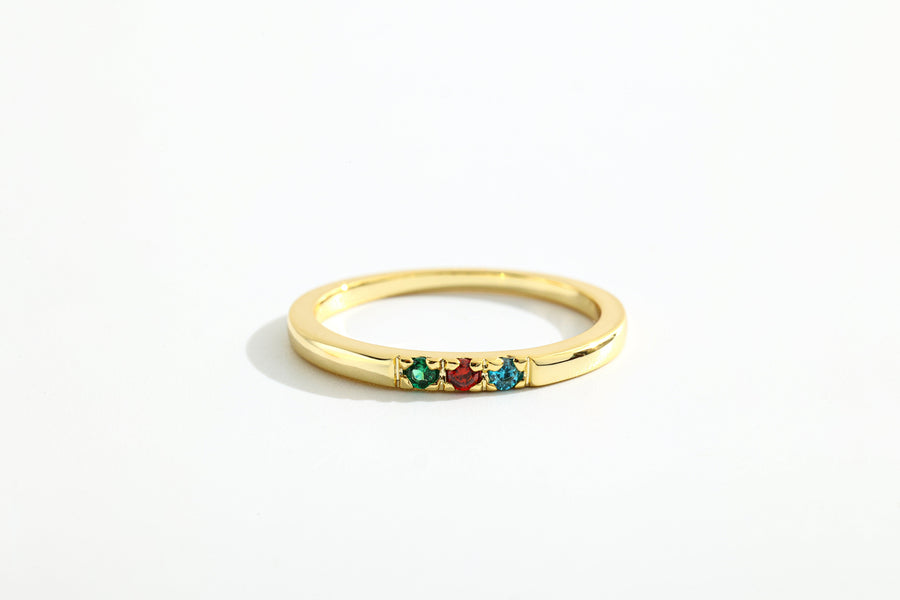 Dainty Stackable Birthstone Ring