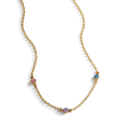 Collier stations à pierres de naissance
