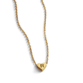 Collier cœur à initiale délicat