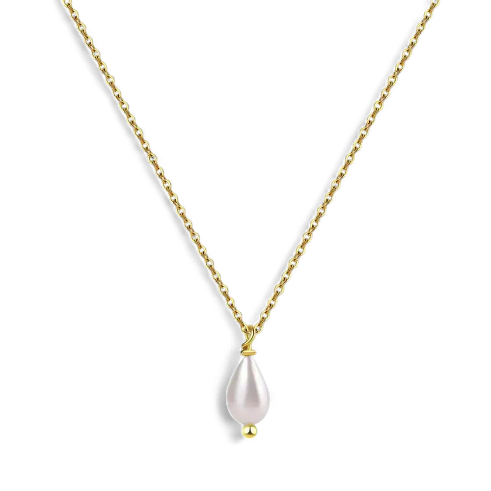 Dainty Pearl Drop Necklace
