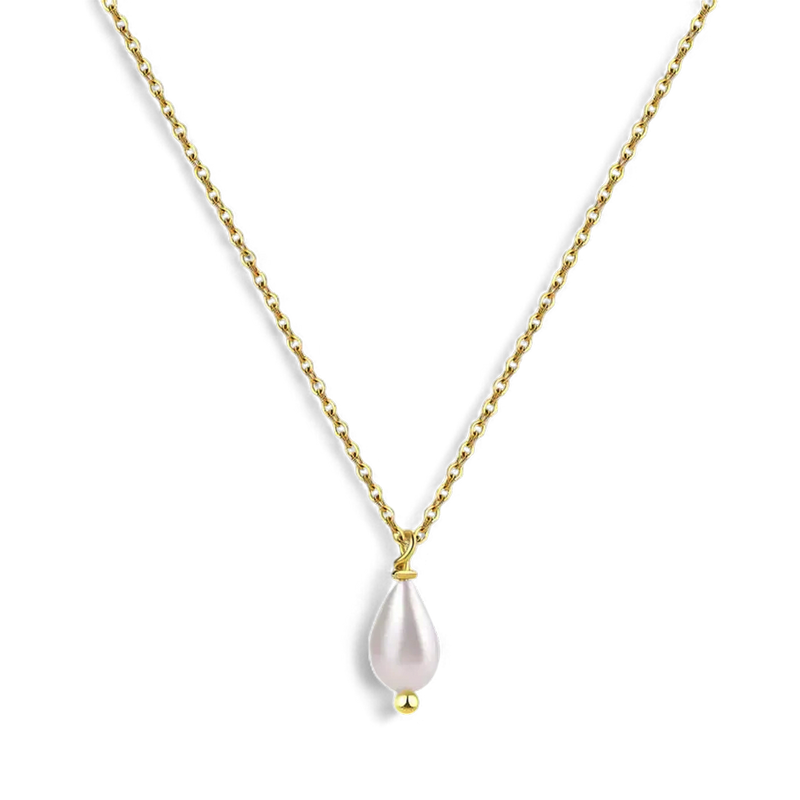 Collier goutte de perle délicat
