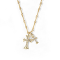 Collier double croix