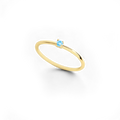Bague ultra-délicate à pierre de naissance