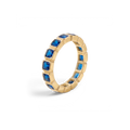Bague éternité pierre taille émeraude