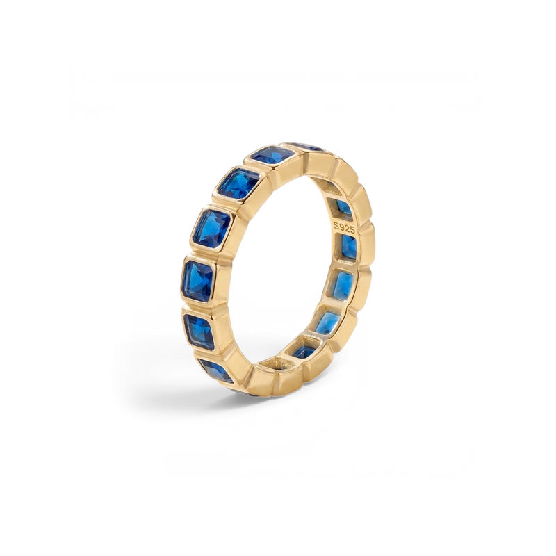 Bague éternité pierre taille émeraude