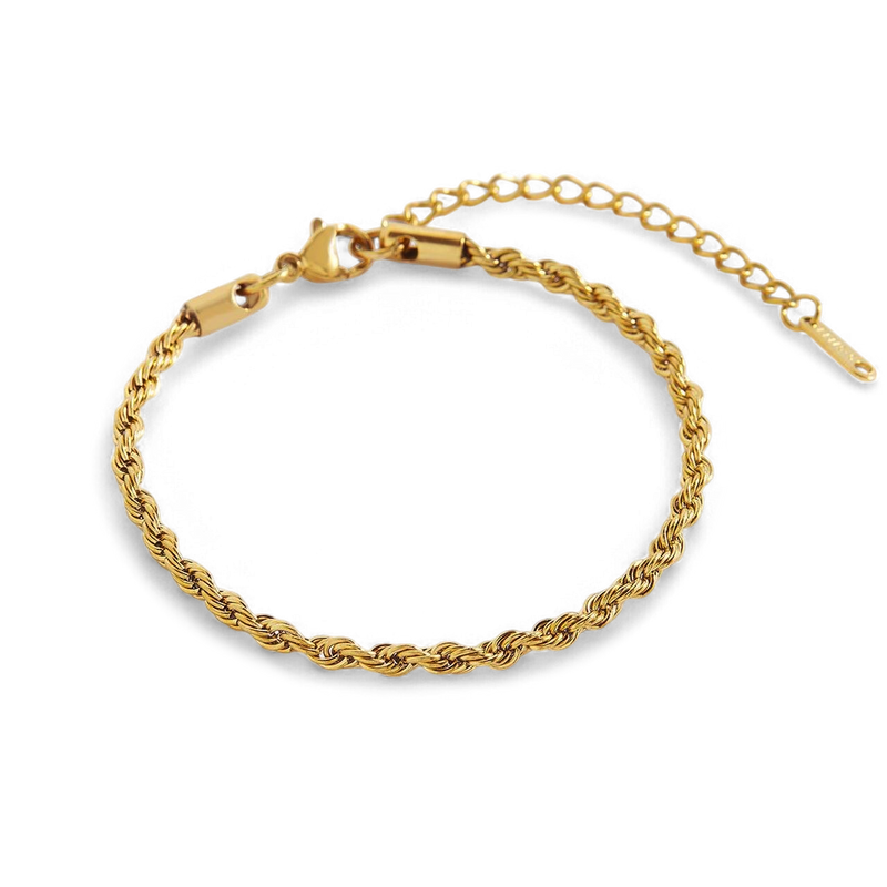 Bracelet chaîne corde essentiel