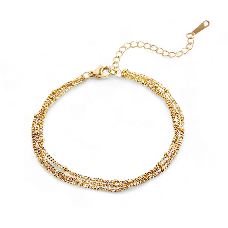 Bracelet satellite triple rang