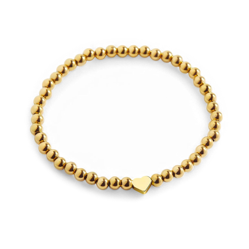 Bracelet à perles cœur