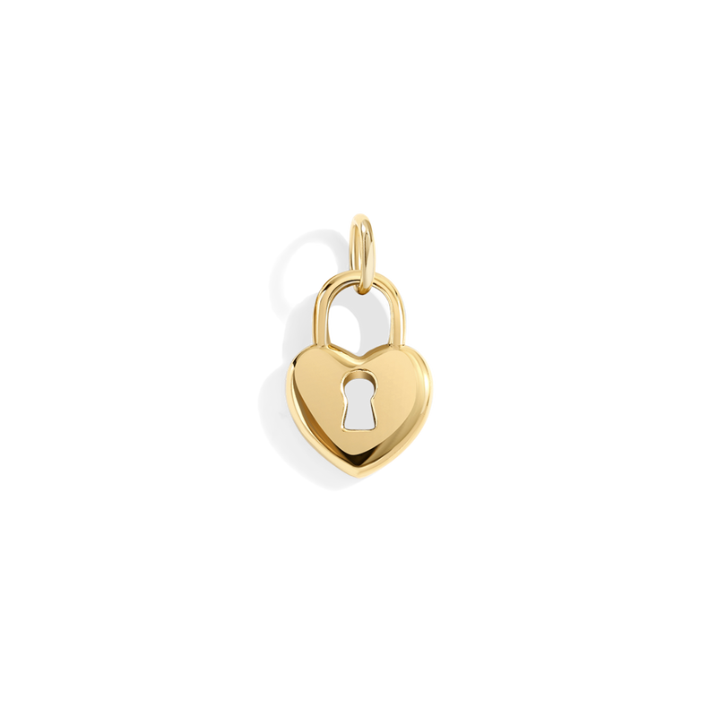 Breloque cadenas cœur