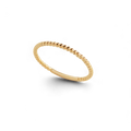 Bague perlée dorée délicate
