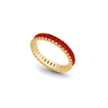Anneau éternité pierres de naissance baguette