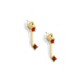 Boucles d’oreilles pendantes à pierre de naissance
