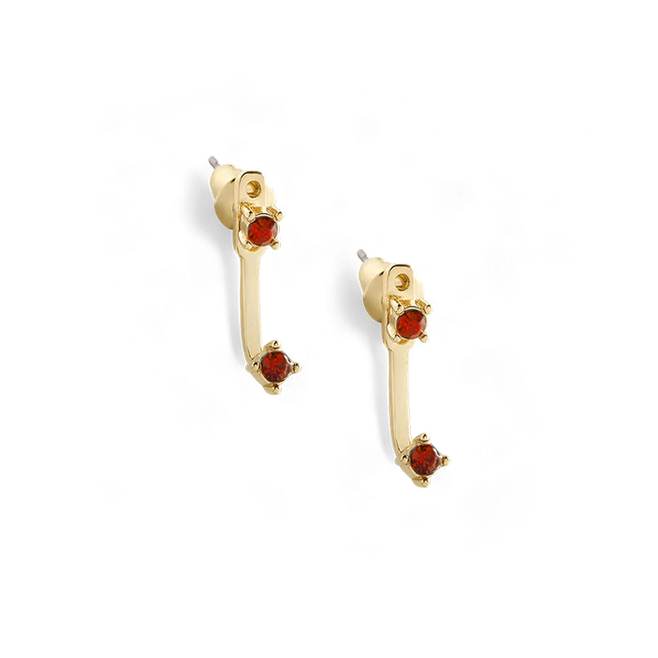 Boucles d’oreilles pendantes à pierre de naissance
