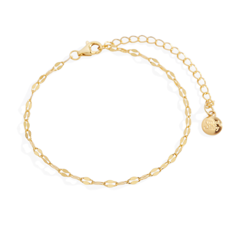 Bracelet chaîne pétale