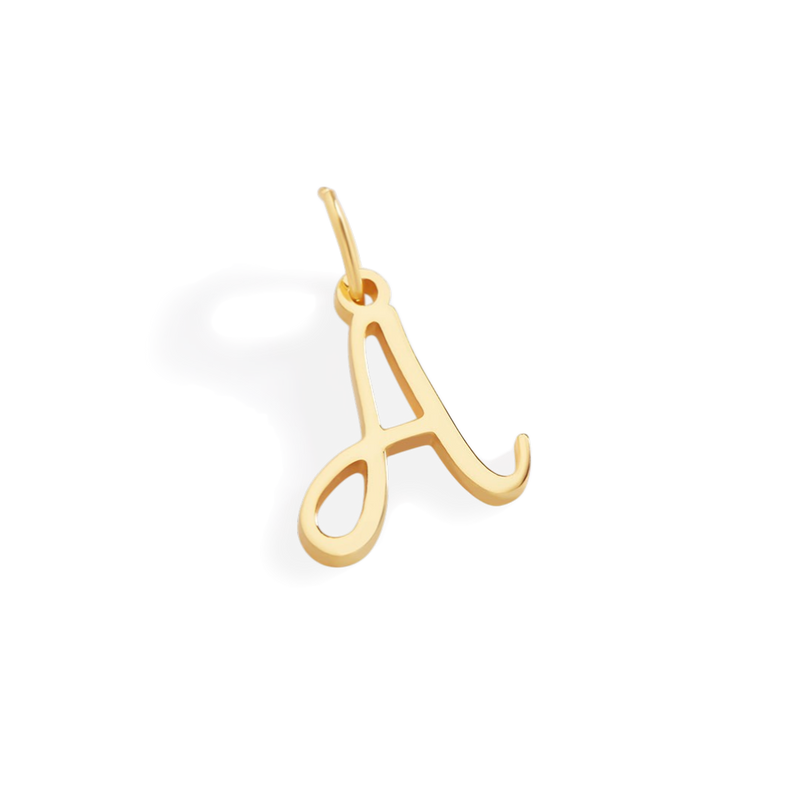 Breloque initiale cursive