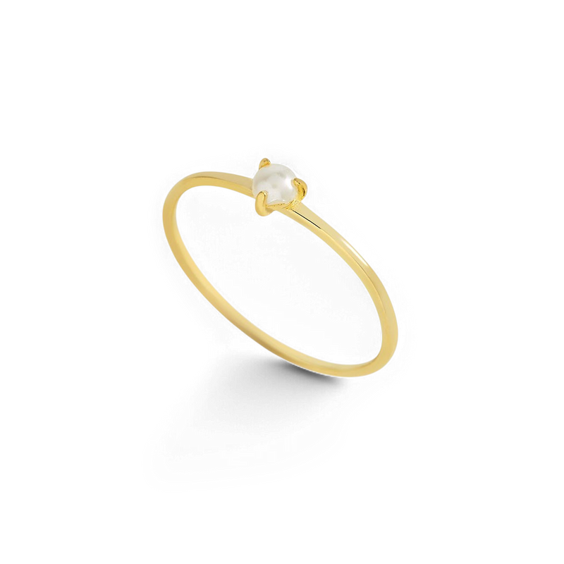 Bague perle superposable