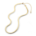 Collier maille chevron doré