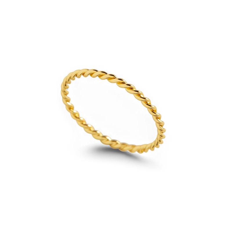 Bague tressée délicate