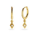Boucles d’oreilles breloque diamant délicates